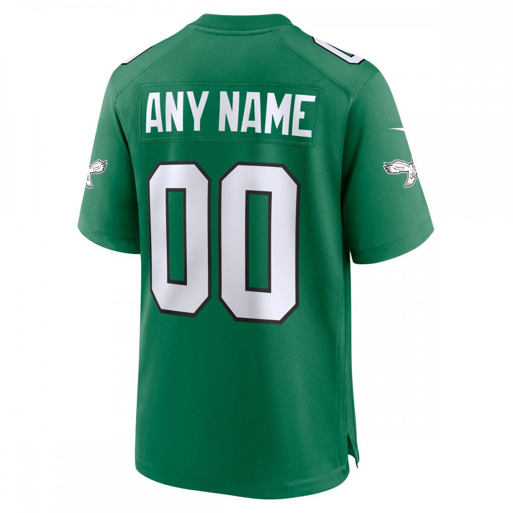 Philadelphia Eagles Nike Alternate Custom Game Jersey - Kelly Green-GridironStore